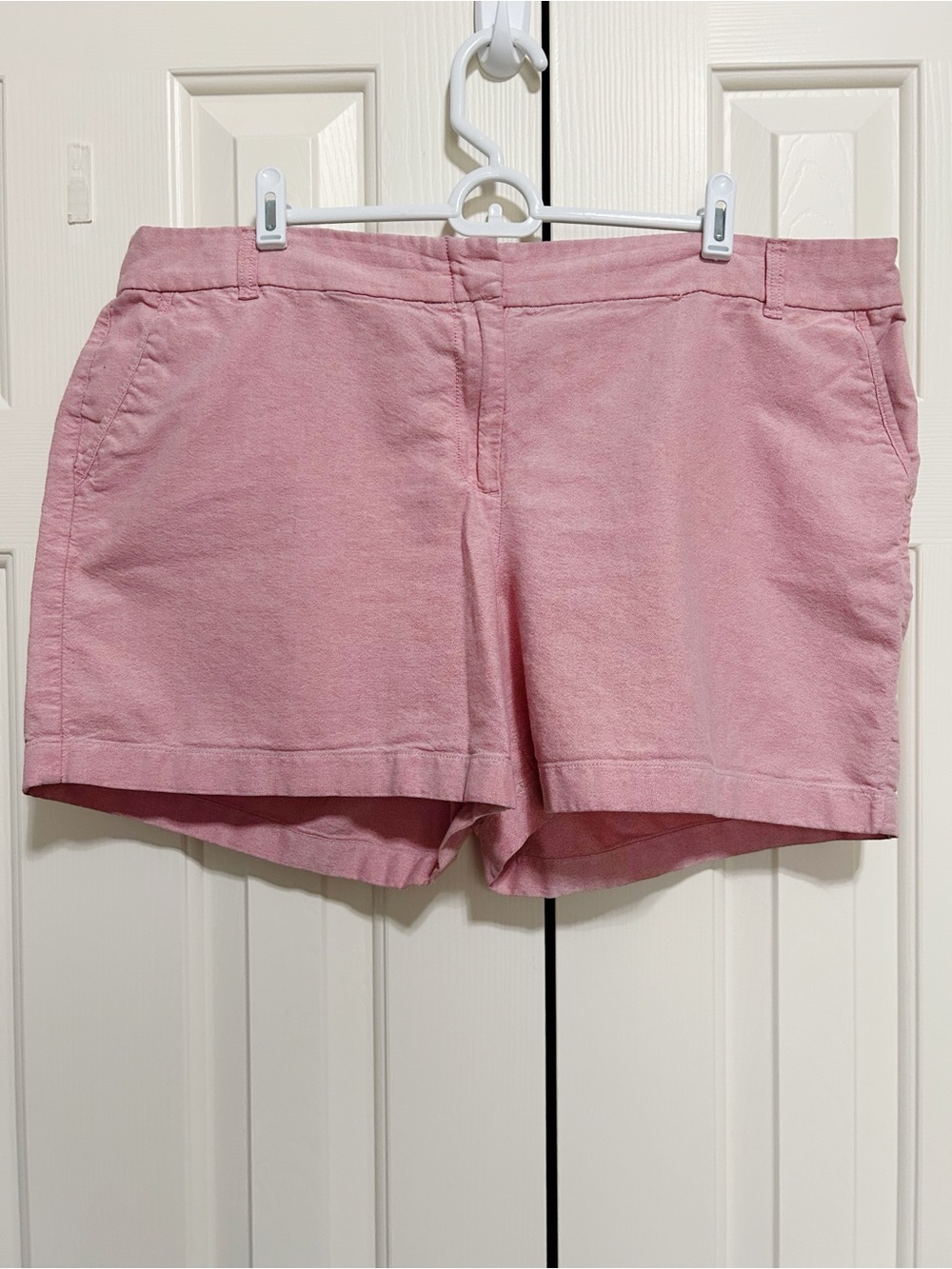 J Crew Shorts Pink 16 100% Cotton Chino Preppy Classic Coastal Casual Chino - Picture 1 of 6